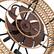 Alt View 4. JAZAVA - 20 in. Indoor Rattan 100-240 V Low Profile Cage Ceiling Fan with Light - Bronze.