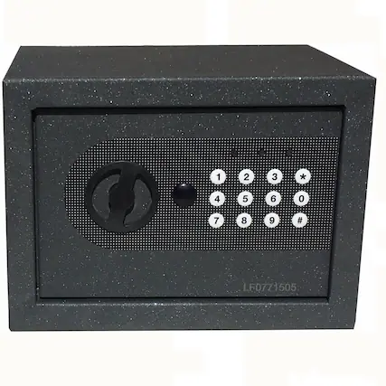 Front. Kitcheniva - Digital Keypad Safe Box for Home Office Cash Jewelry Storage Security Black - Black.