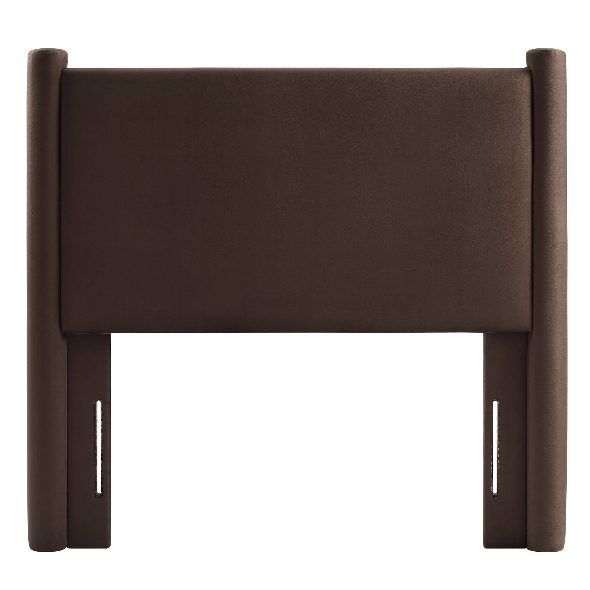 Back. Modway - Rael Performance Velvet Twin Headboard by Modway - Brown.