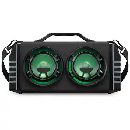 Front. iLive - iLive Portable Bluetooth Boombox, IBB503B.