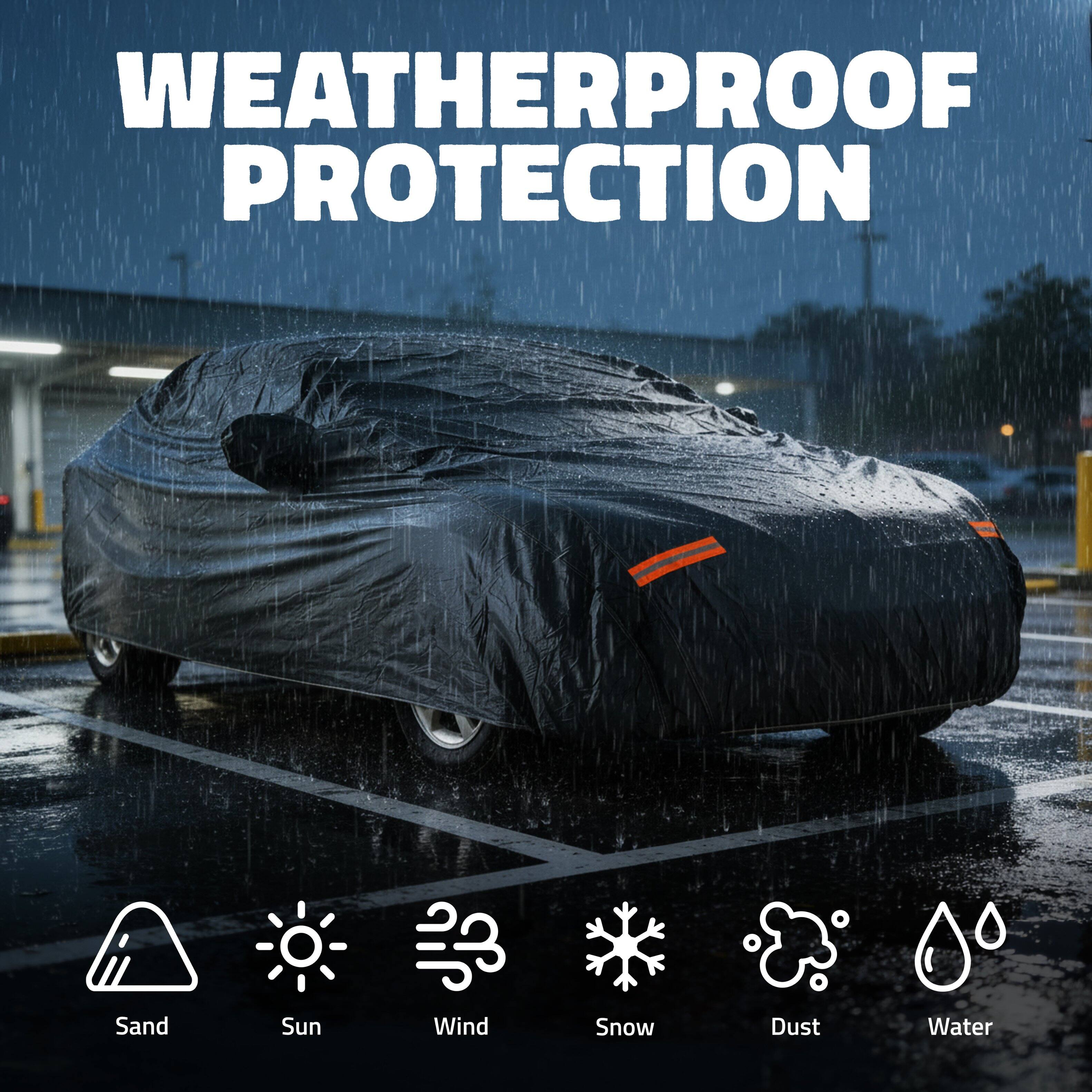 WEATHERPROOF PROTECTION

Sand  
Sun  
Wind  
Snow  
Dust  
Water
