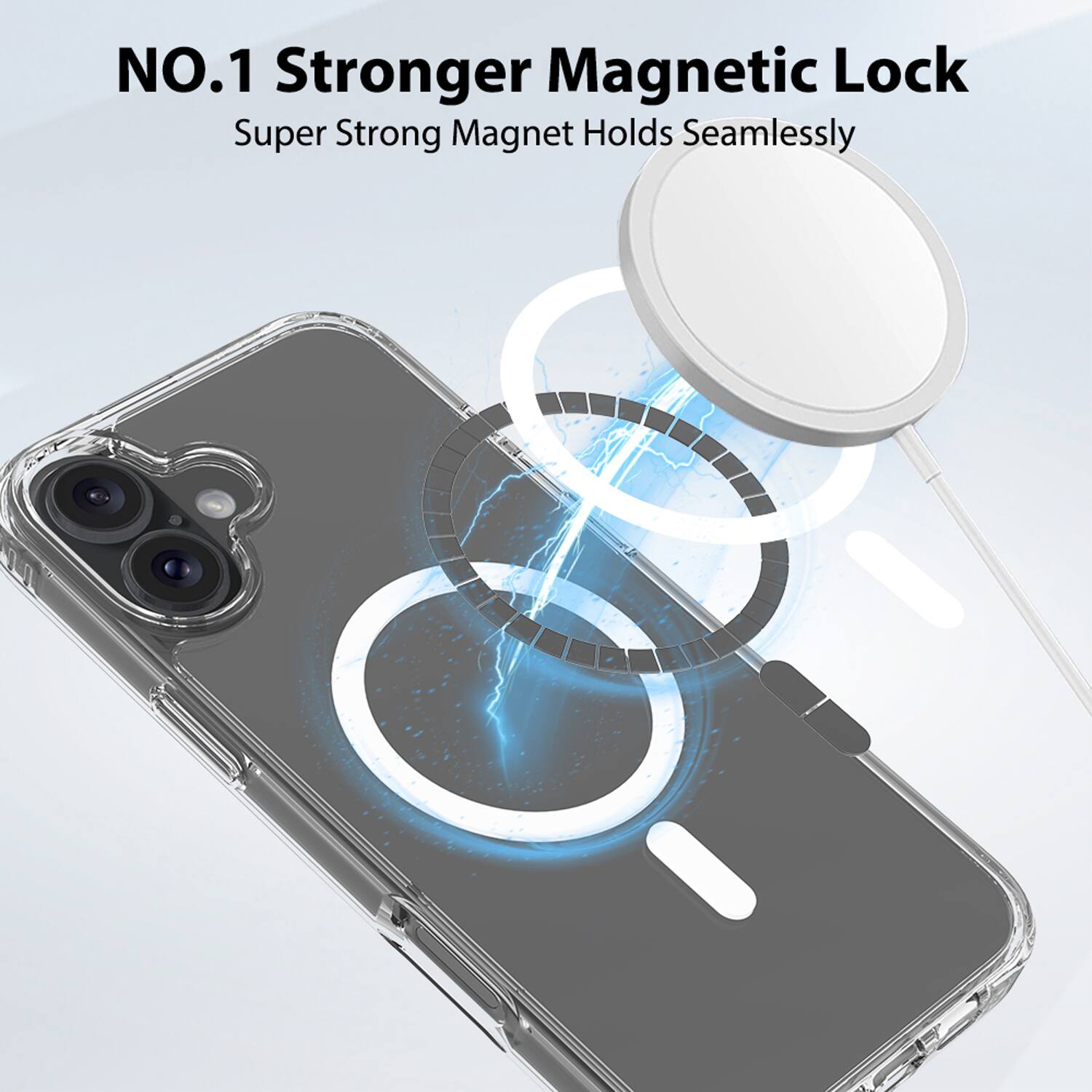 NO.1 Stronger Magnetic Lock  
Super Strong Magnet Holds Seamlessly