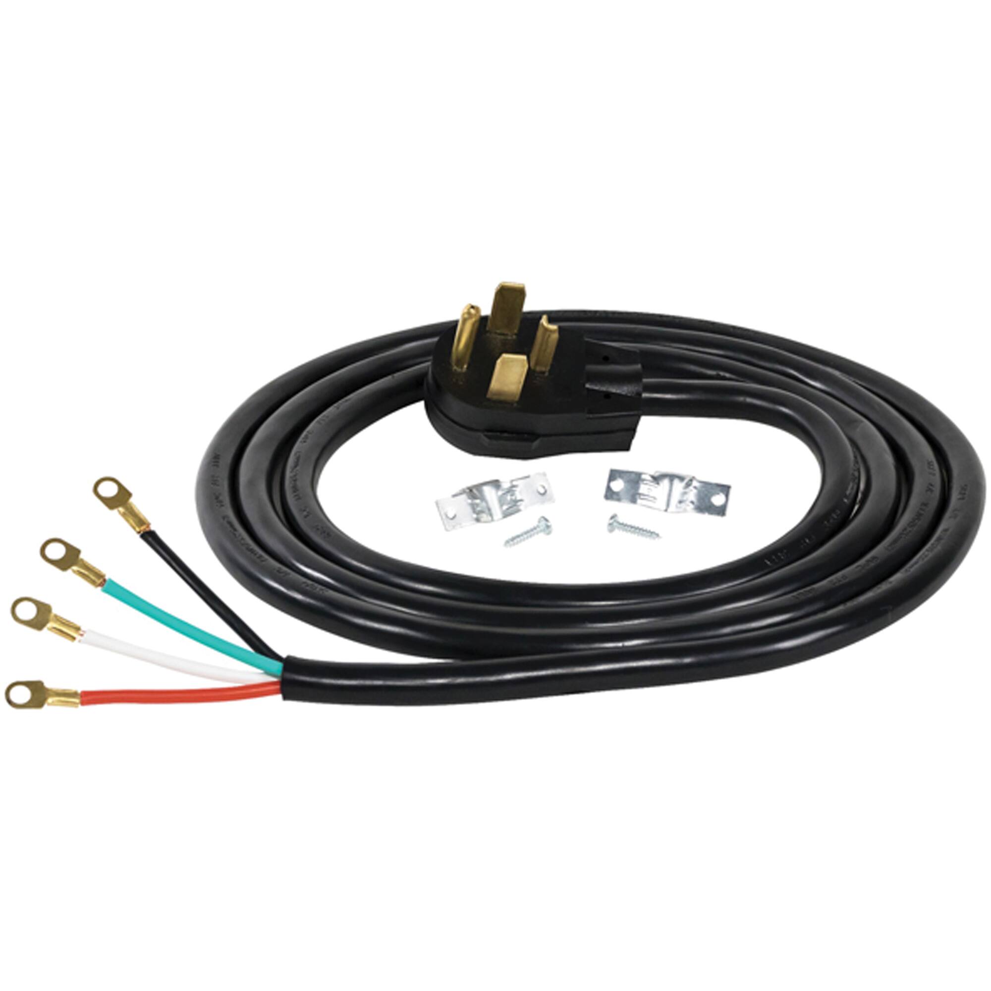 Certified Appliance Accessories 4 Wire Eyelet 30 Amp Dryer Cord 10 ft ...