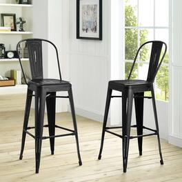 Promenade Bar Side Stool by Modway - Black