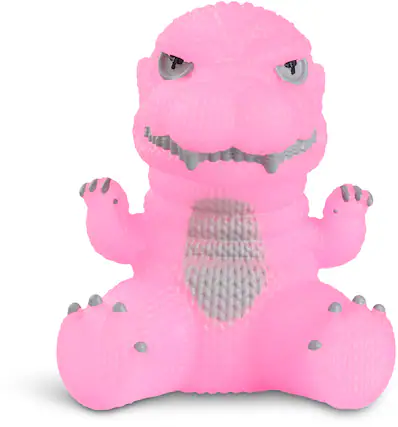 Front. Handmade by Robots - Handmade by Robots - Godzilla #438 (Cherry Blossom Pink Translucent) - COLLECTIBLES - Multicolor.