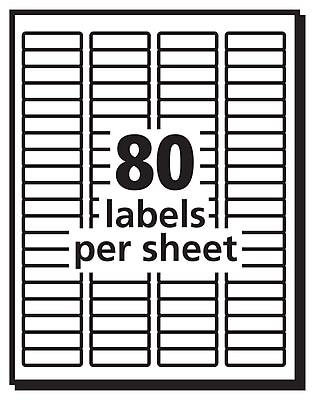 80 labels per sheet