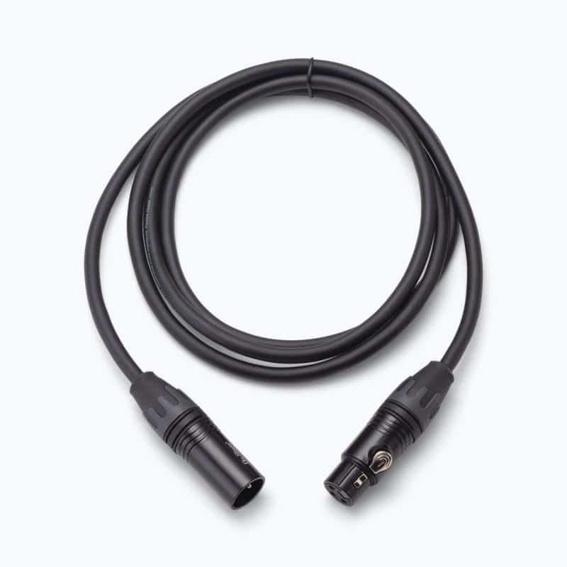 On Stage Stands - On-Stage Production-Grade MC-10 Microphone Cable (Gold Plated XLR to XLR Connectors, Double Braided Jacket - Black