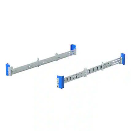 Front. RackSolutions - RackSolutions 2U Cobra 115-A Dry Slide Rail for Dell - Black.