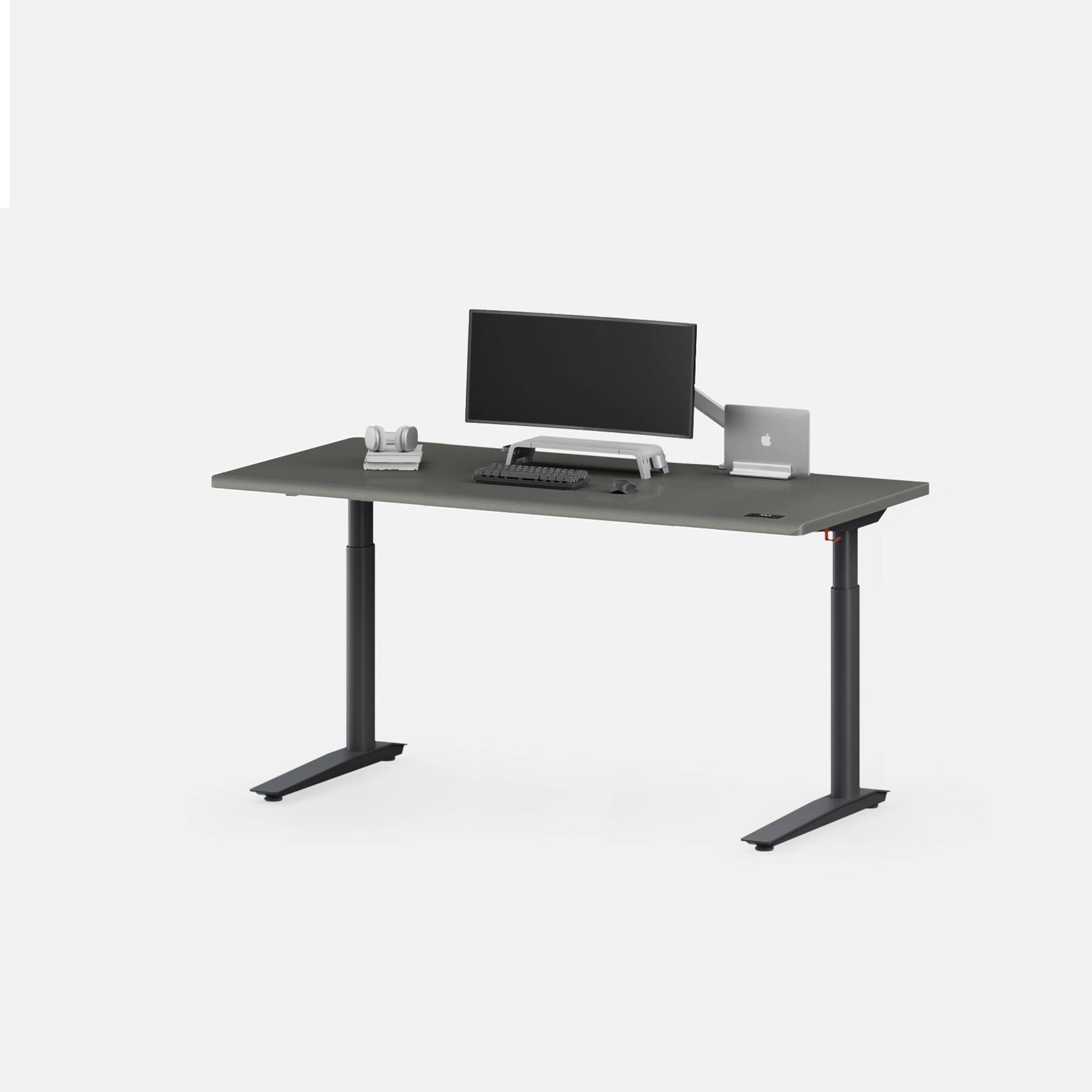 Front. Autonomous - Autonomous Desk 5 Electric Standing Desk - Autonomous Desk 5 Pro Expanse - Meteor Gray.