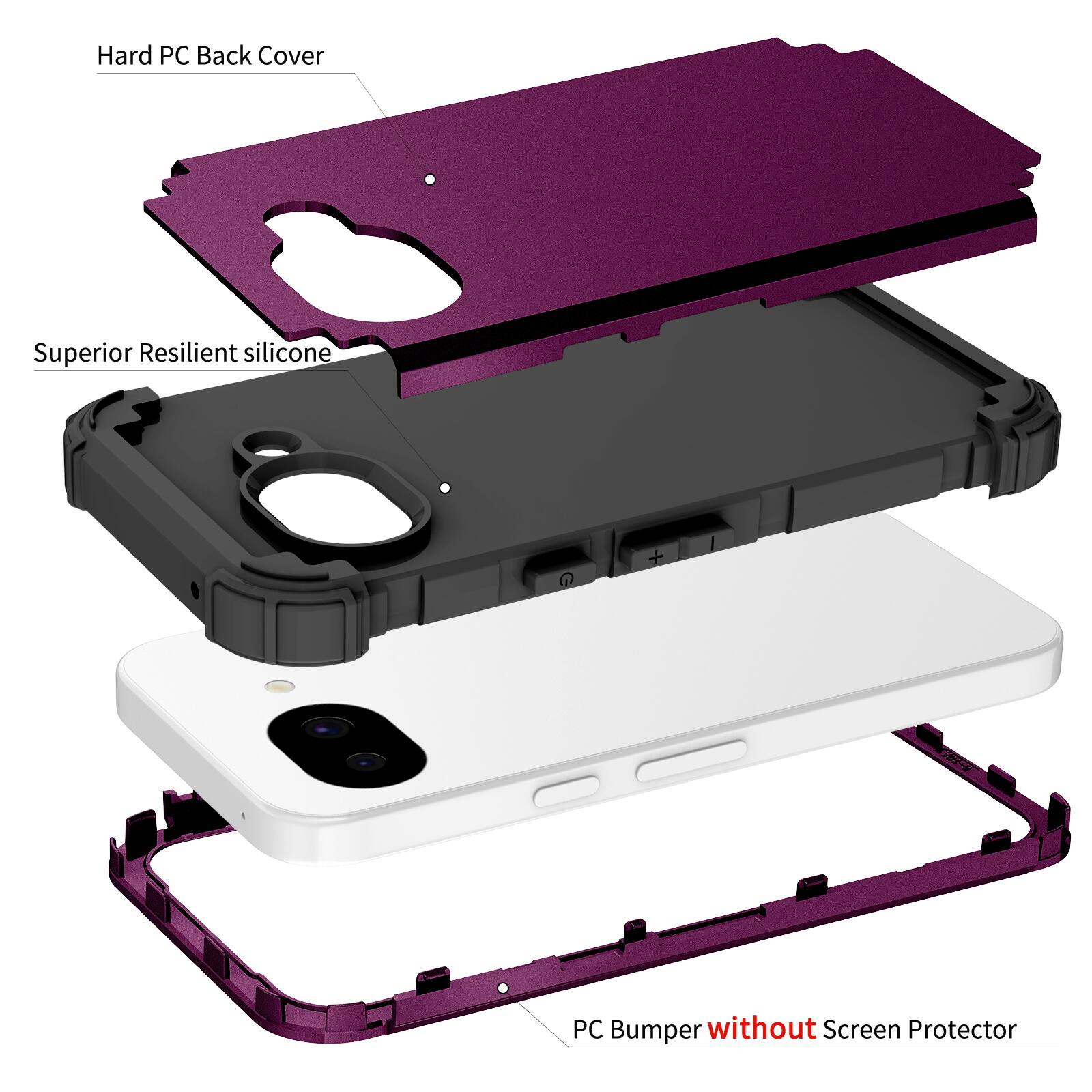 UUCOVER Heavy Duty Protective Case for Google Pixel 10A, Shockproof ...