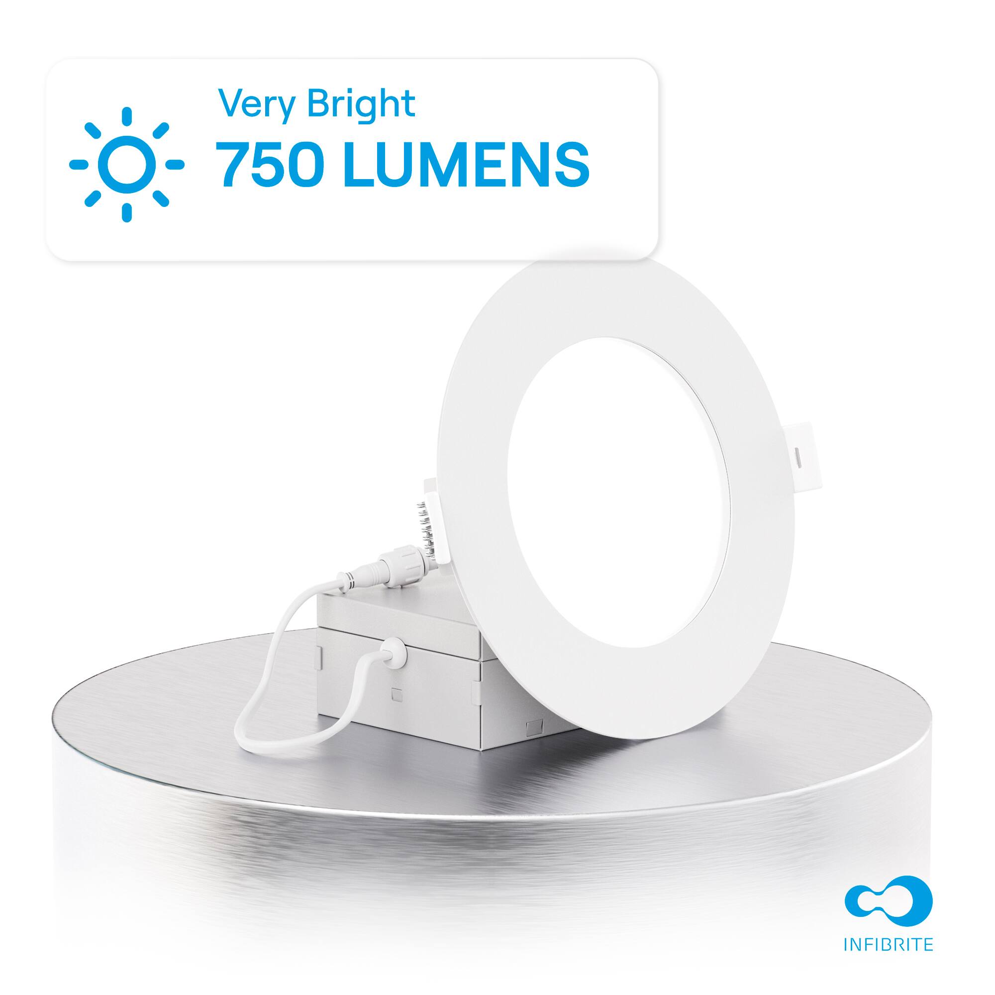 Very Bright  
750 LUMENS  
INFIBRITE