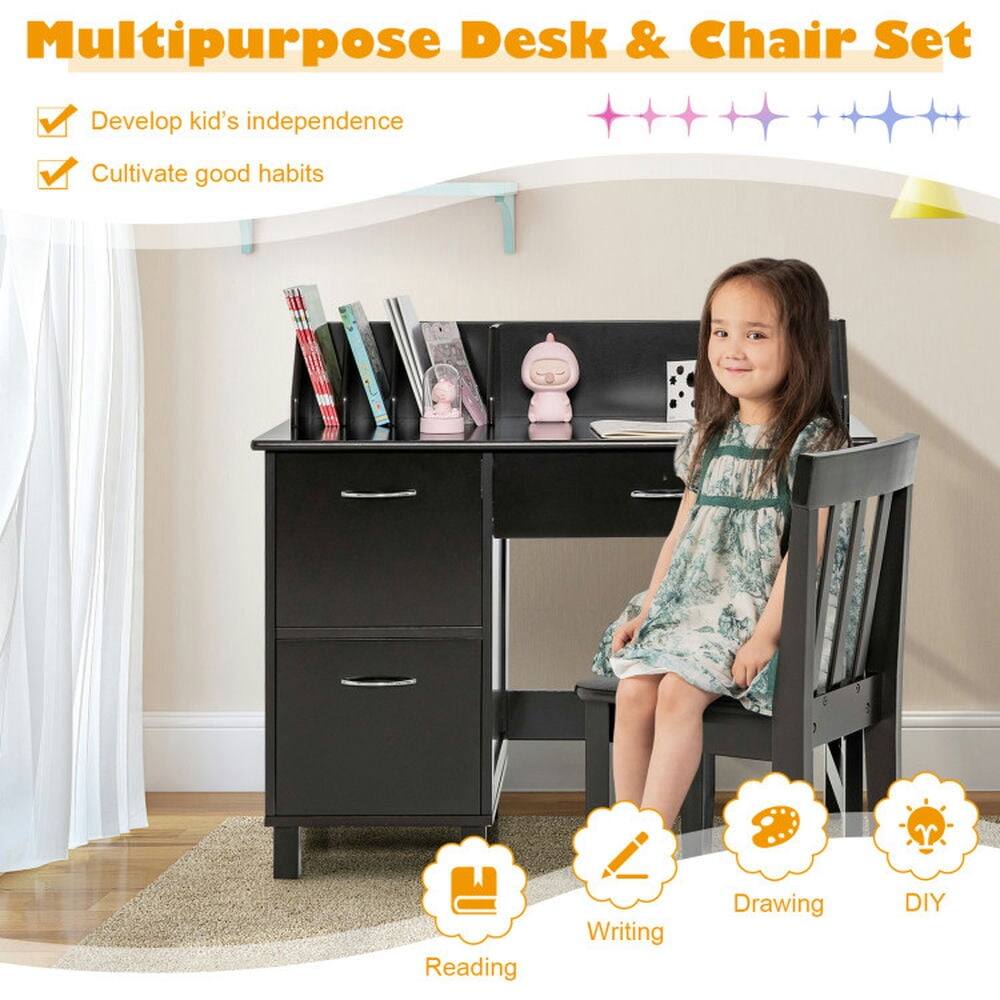 Multipurpose Desk & Chair Set

- Develop kid's independence
- Cultivate good habits

Reading
Writing
Drawing
DIY