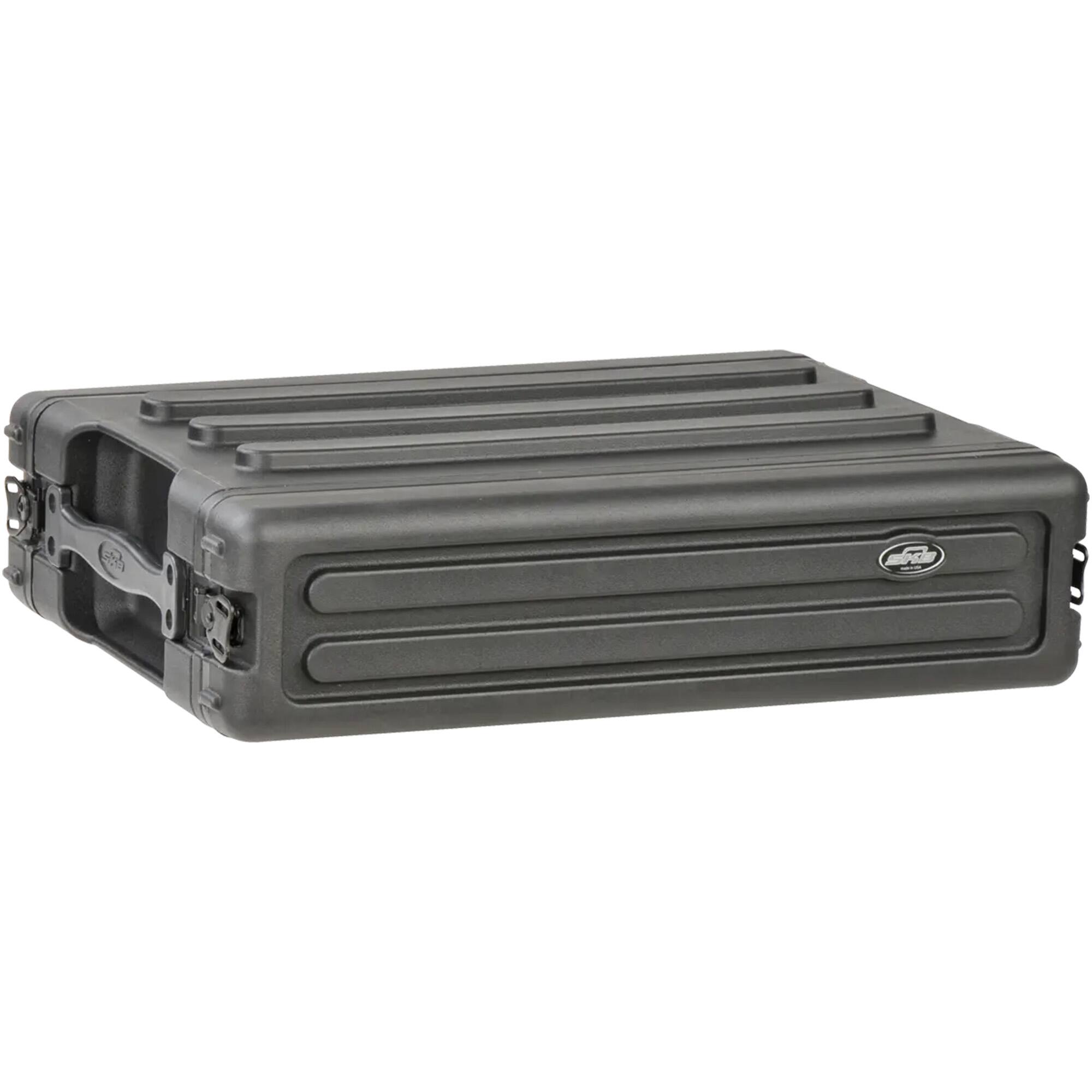 Alt View 7. SKB - SKB 2U Shallow Roto Rack Case Gear Protector, Stackable, Waterproof, Black - Black.