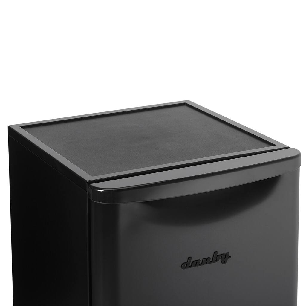 Alt View 7. Danby - 3.3 cu. ft. Contemporary Classic Compact Fridge - Matte Black - Matte Black.