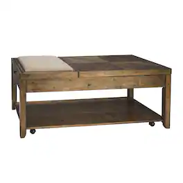 Liberty Furniture Industries - Mitchell Cocktail Table in Nutmeg - Brown
