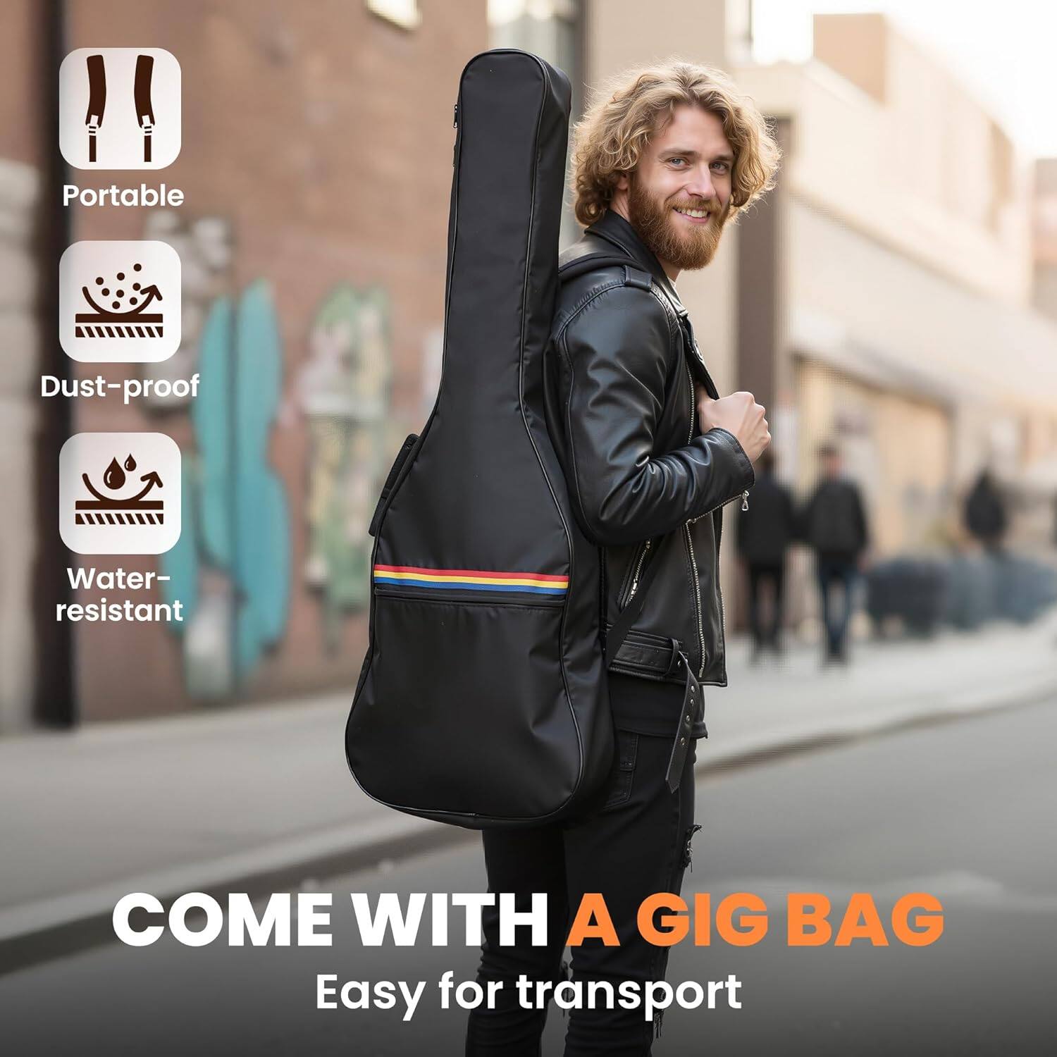 Portable  
Dust-proof  
Water-resistant  

COME WITH A GIG BAG  
Easy for transport