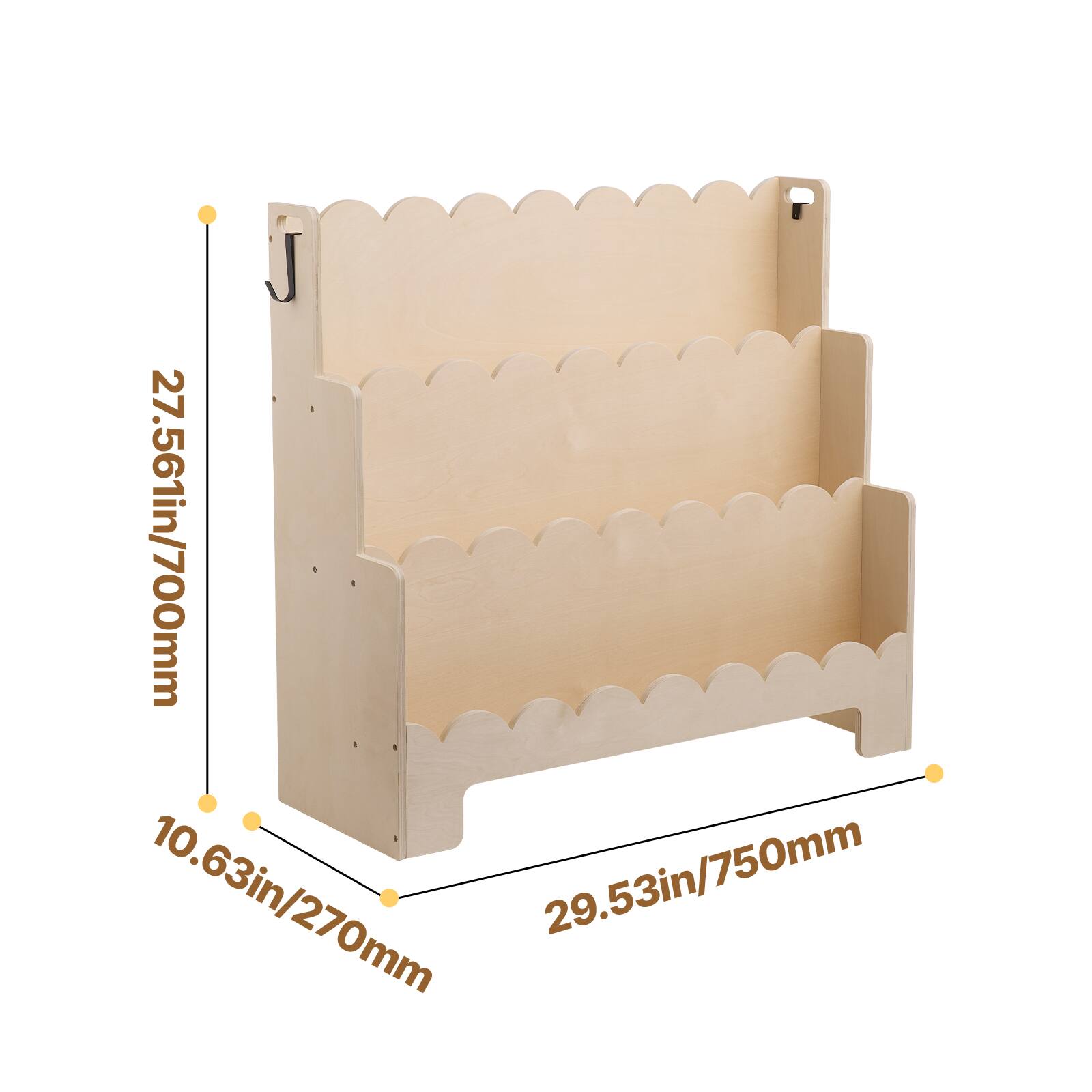 27.56in/700mm  
10.63in/270mm  
29.53in/750mm