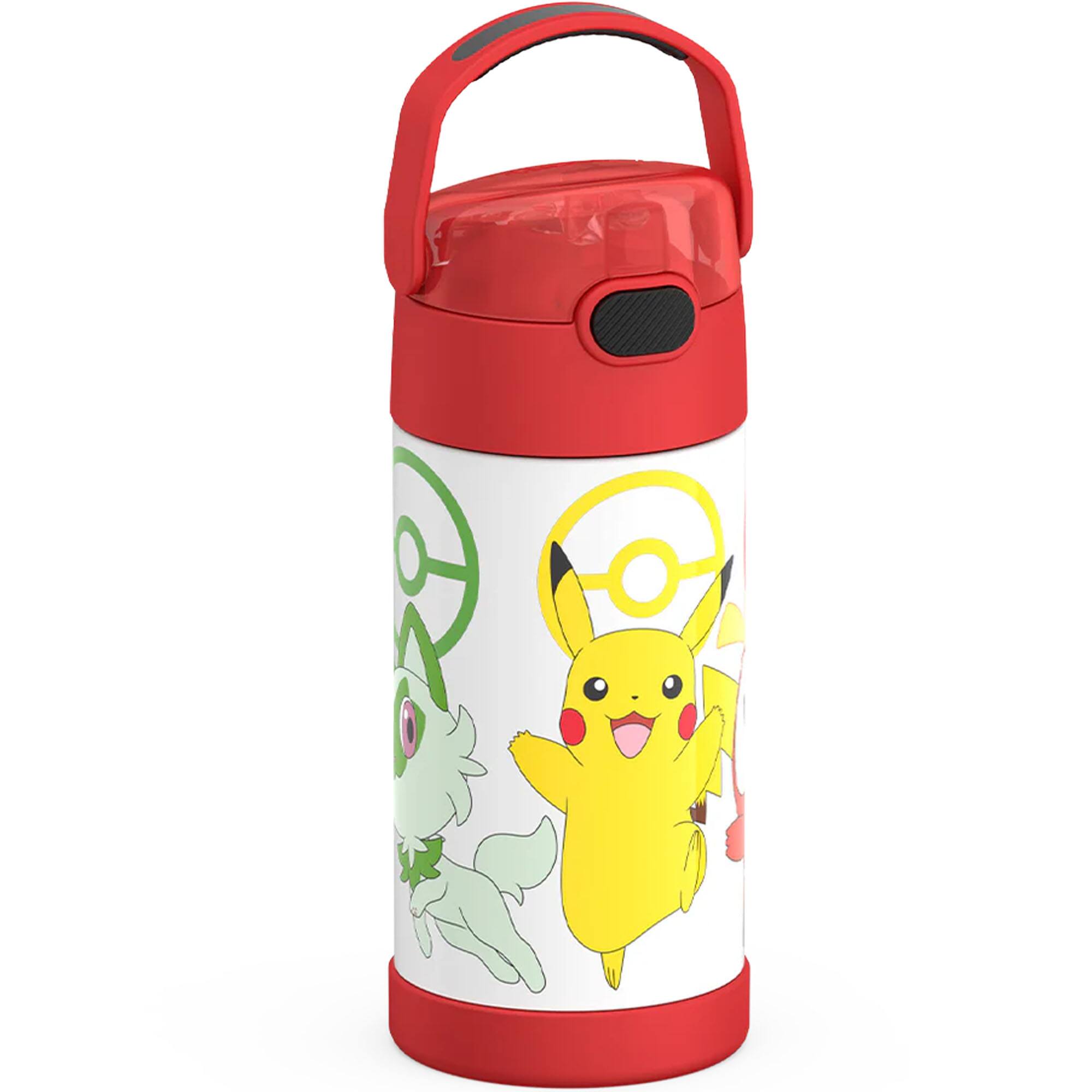 Alt View 3. Thermos - Thermos 12 oz. Kid's Funtainer Insulated Water Bottle - Pokemon - Pokemon.