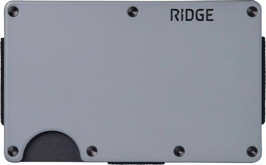 The Ridge Wallet Aluminum: Cash Strap Slate A0144 - Best Buy