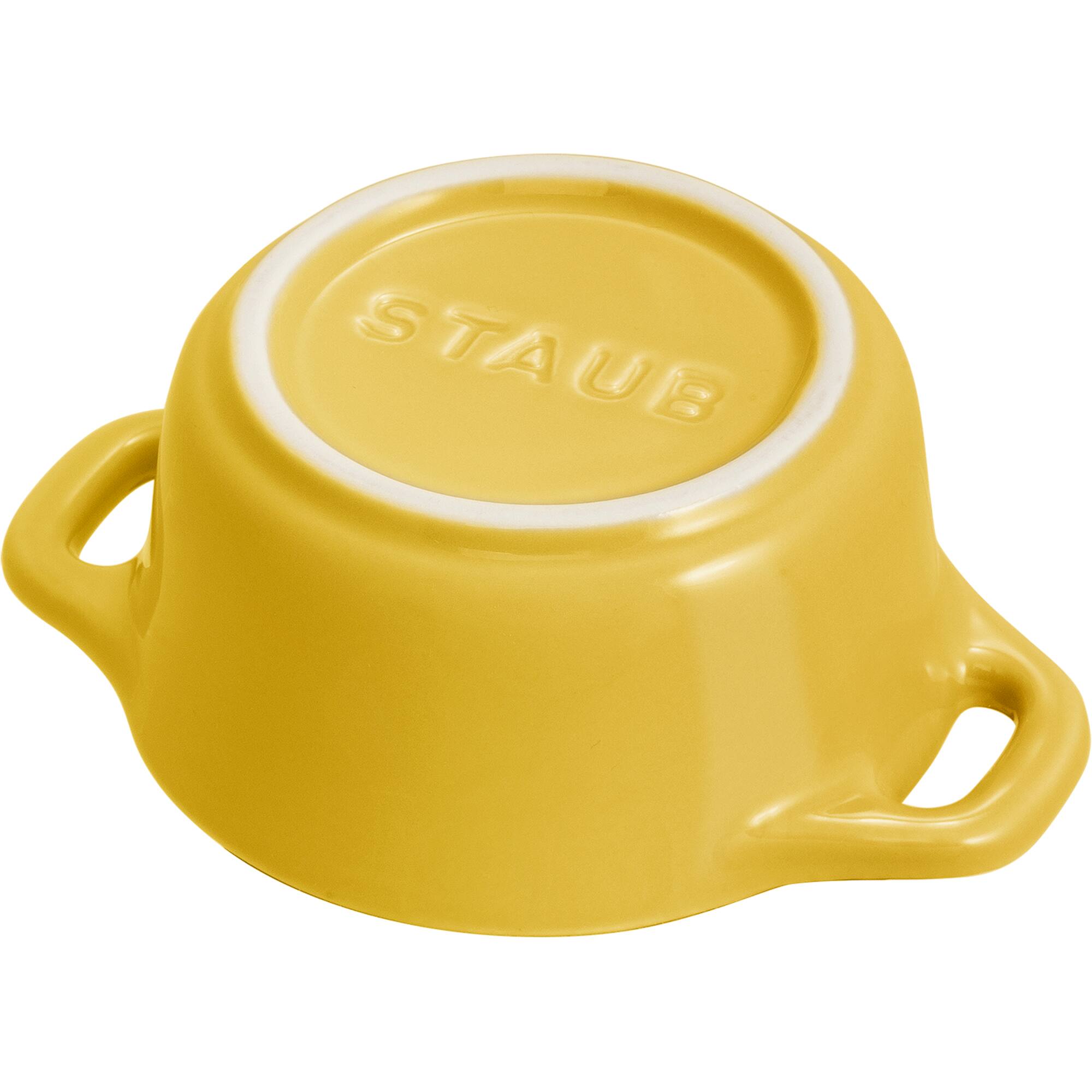 Alt View 8. Staub - Staub Ceramic 3-pc Mini Round Cocotte Set - Citron - Citron.
