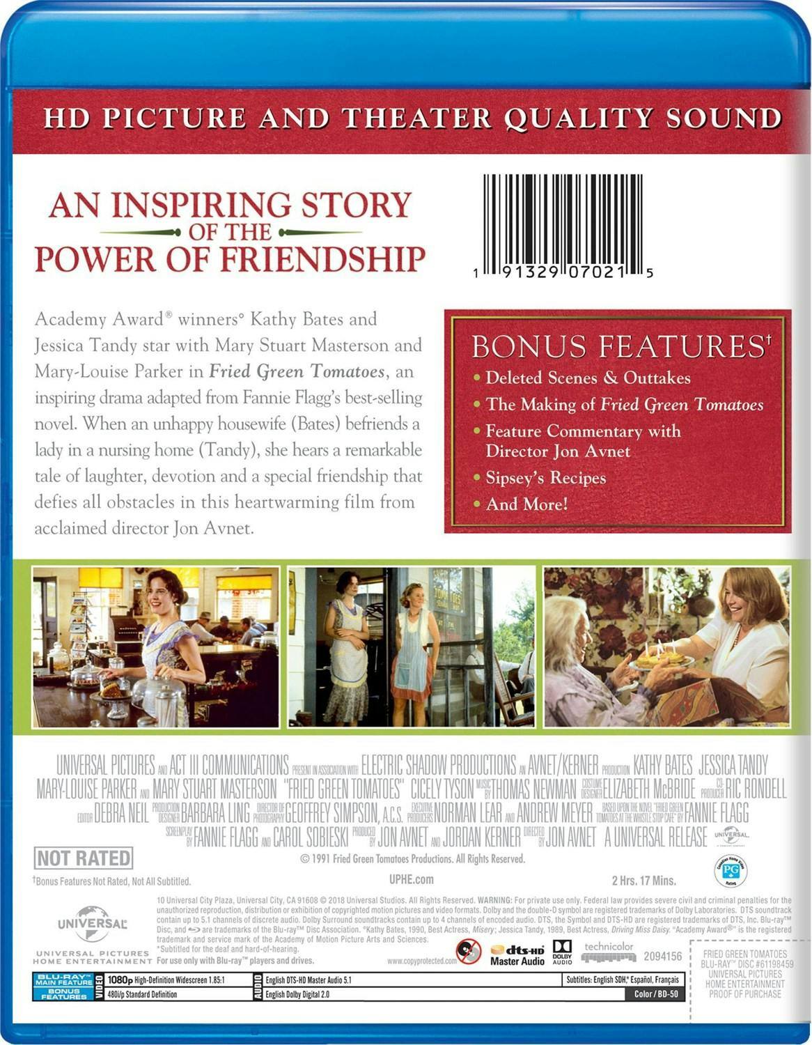 Back. Fried Green Tomatoes [Blu-ray].