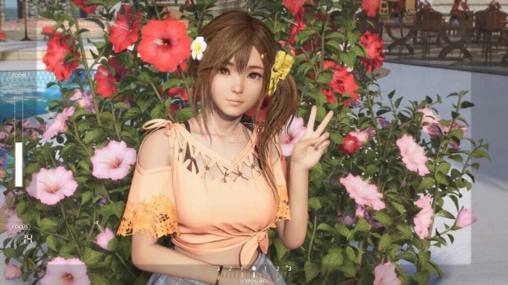 ZOOM max min  
FOCUS 1 4 3  
EXPOSURE 1 2 3