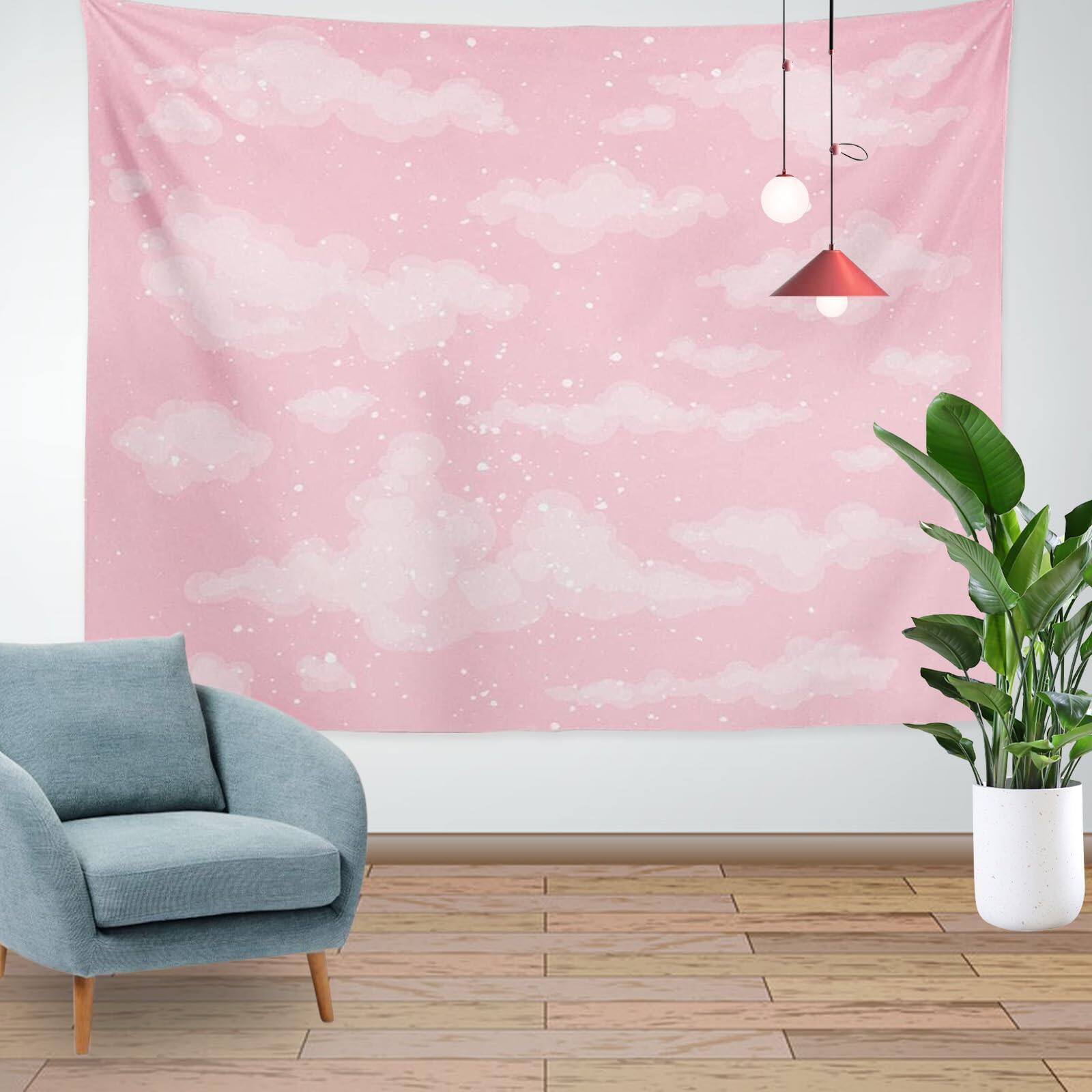 Alt View 2. Dapper Styles - Cloud Tapestry For Bedroom Decor Aesthetic Home Decorations Backdrop Cute Heaven Sky Tapestries Wall Hanging - Default.