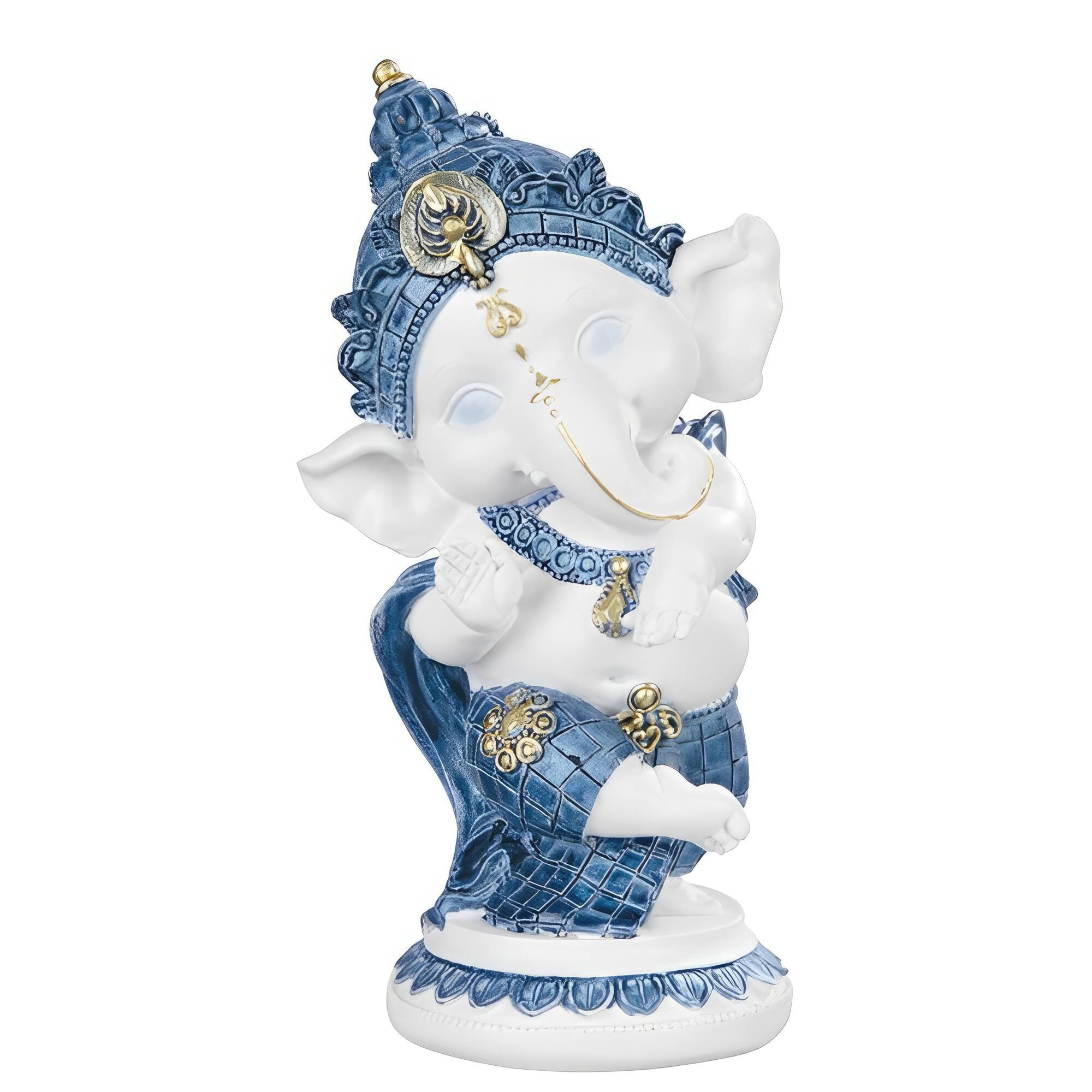 FC Design - 6"H Ganesh Dancing Figurine Statue Office Desk Tabletop Home Decor Gift - Multi-Color