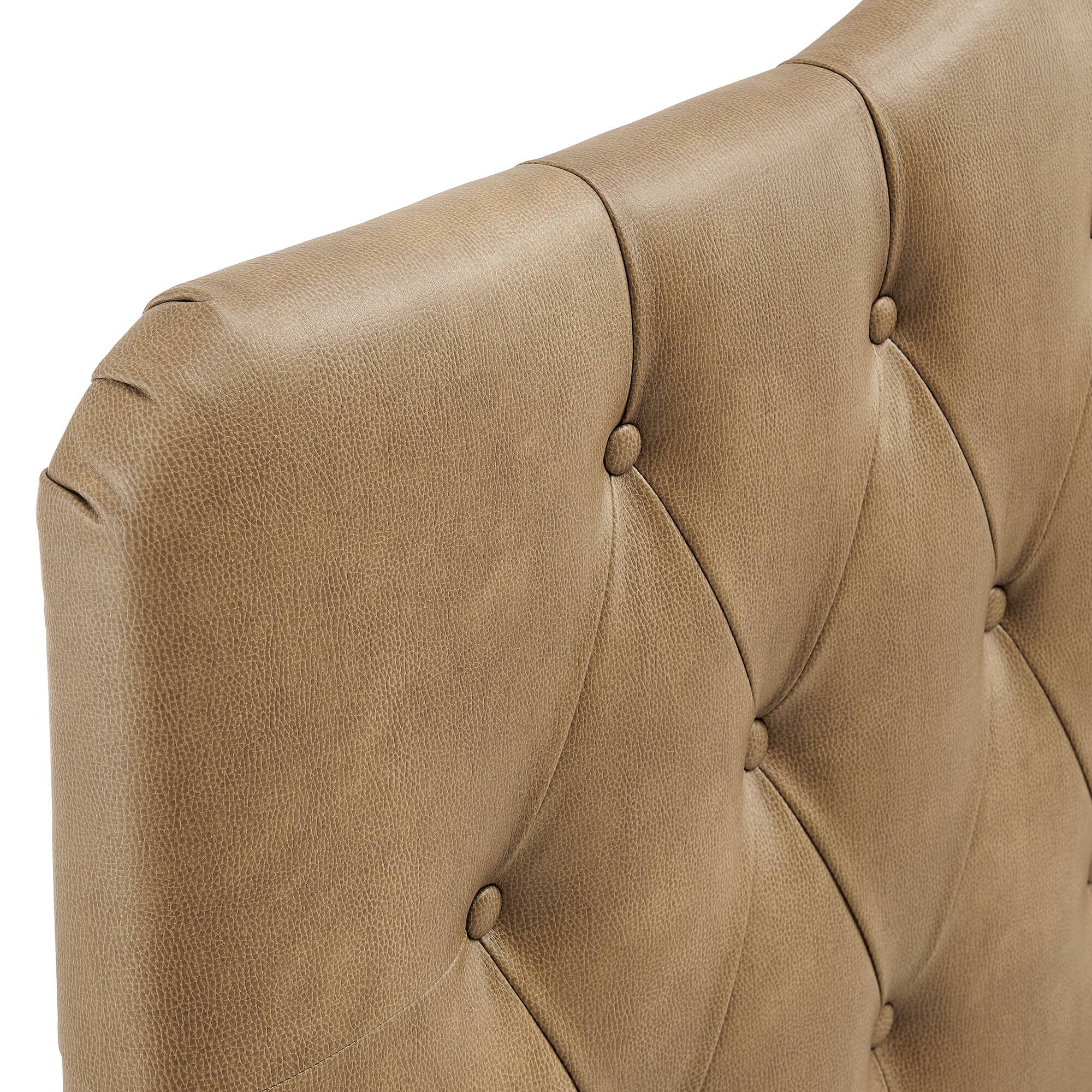 Alt View 4. Modway - Annabel Faux Leather Queen Headboard by Modway - Toast.