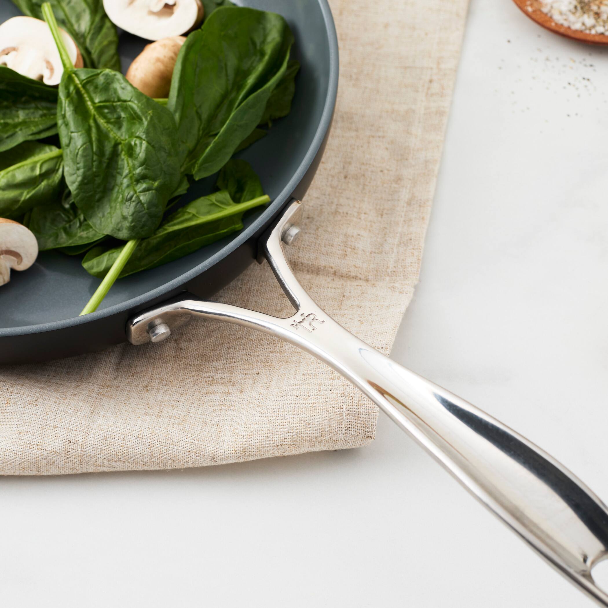 Alt View 4. Henckels - Henckels Release 10-inch Aluminum Ceramic Nonstick Fry Pan - Black.