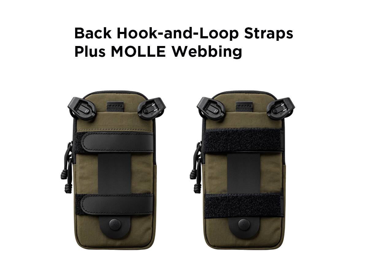 Back Hook-and-Loop Straps Plus MOLLE Webbing
