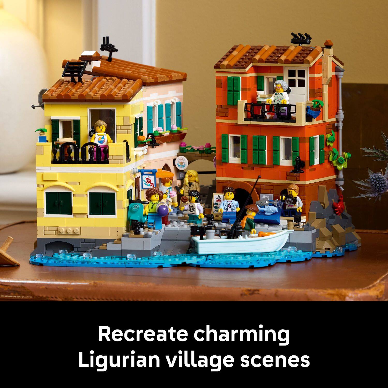 Recreate charming Ligurian village scenes