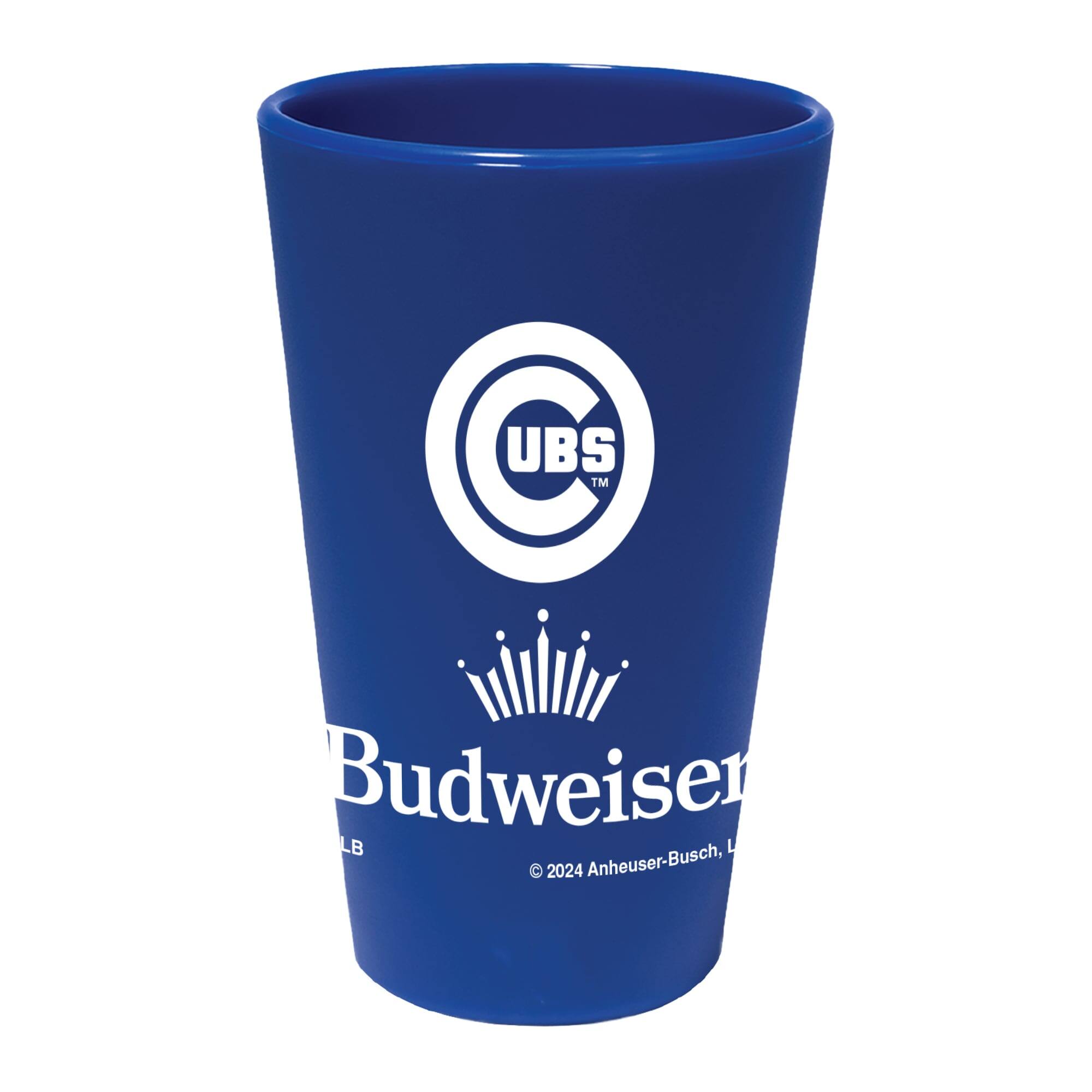 WinCraft - Chicago Cubs MLB x Budweiser 16oz. Silicone Pint Glass - Multicolor
