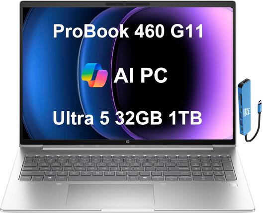 ProBook 460 G11
AI PC
Ultra 5 32GB 1TB
