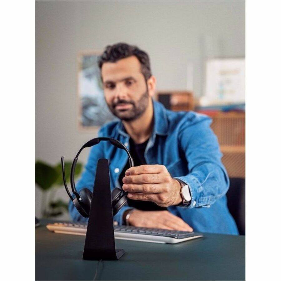 Alt View 7. EPOS - EPOS IMPACT 1060 Headset - Stereo - USB Type C - Wired/Wireless - Bluetooth - On-ear - Binaural - Ear-cup - 3.94 ft - Black.