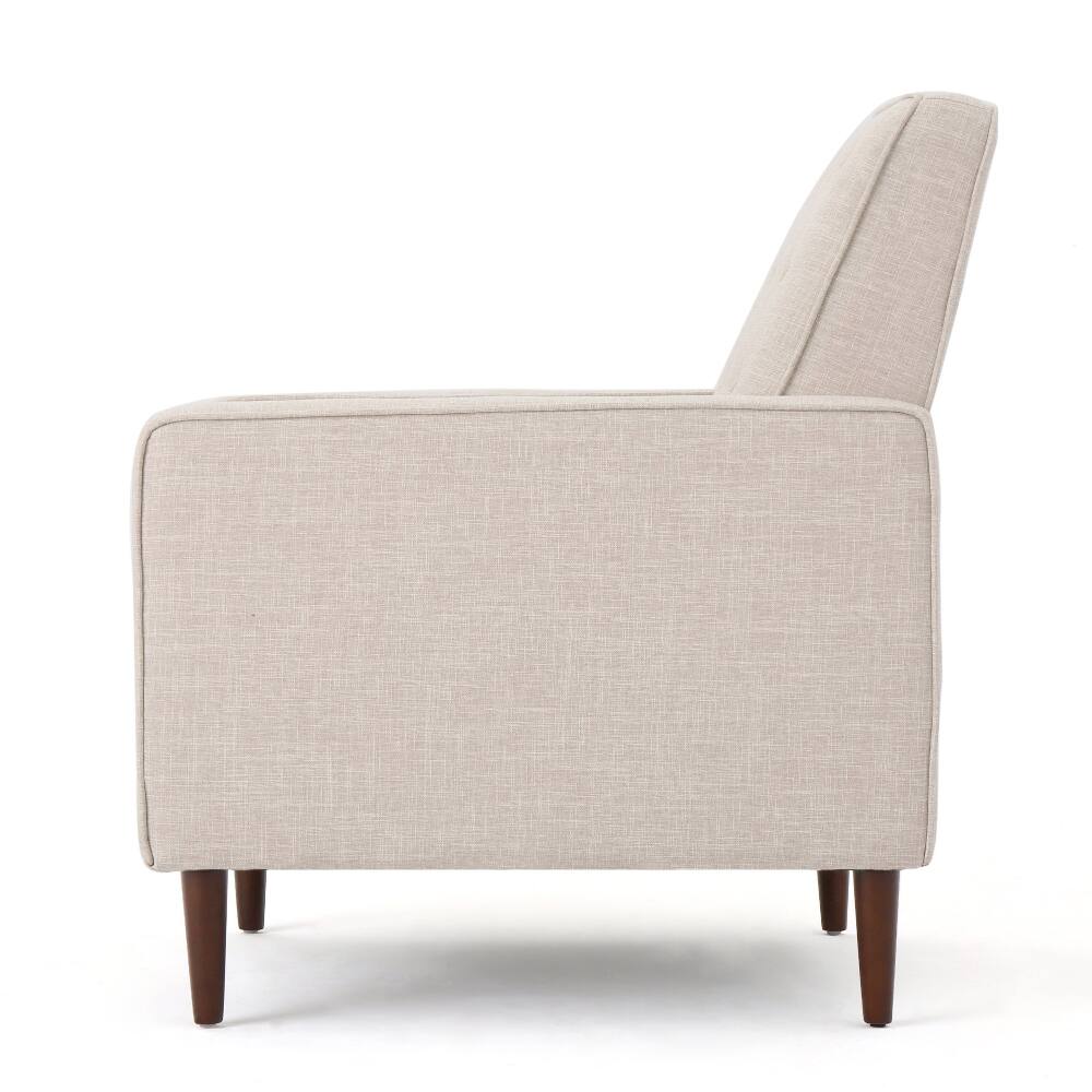 Alt View 10. Loheer - Loheer Fabric Recliner Chair, Mid-Century Pushback Tufted Sofa with Wooden Legs for Living Room - Gray.
