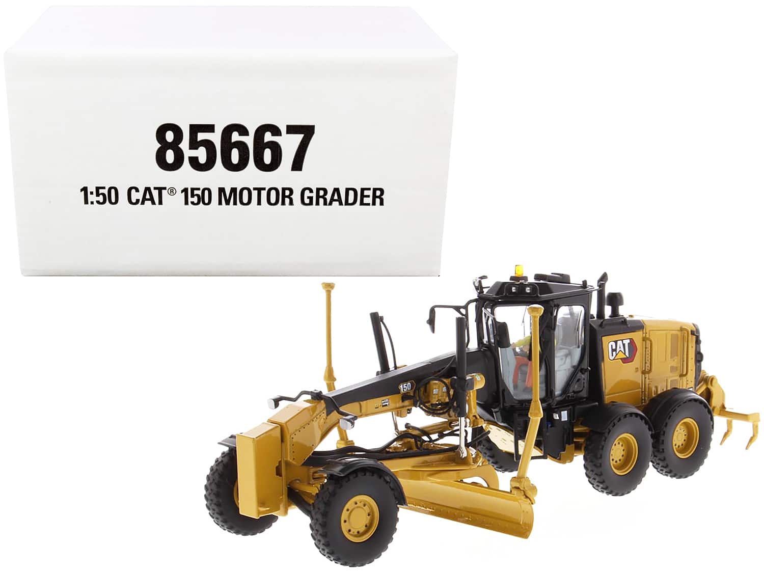 "CAT Caterpillar 150 Motor Grader with Operator ""High Line Series"" 1/50 Diecast Model by Diecast Masters" price history on PriceWatchPro