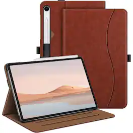 Kitcheniva - Slim Protective Case For Samsung Galaxy Tab S9 FE 10.9 Inch 2023 With Auto Sleep-Wake - Brown