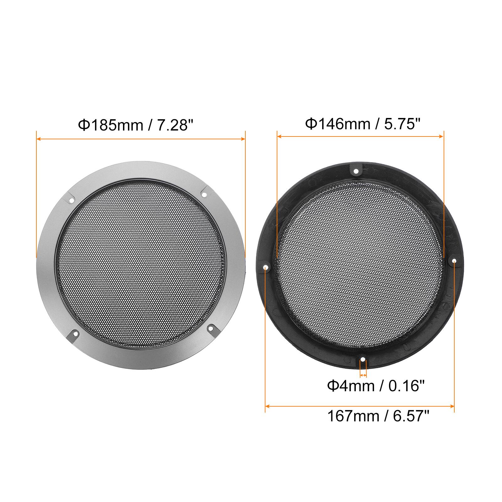 185mm / 7.28"  
146mm / 5.75"  
4mm / 0.16"  
167mm / 6.57"