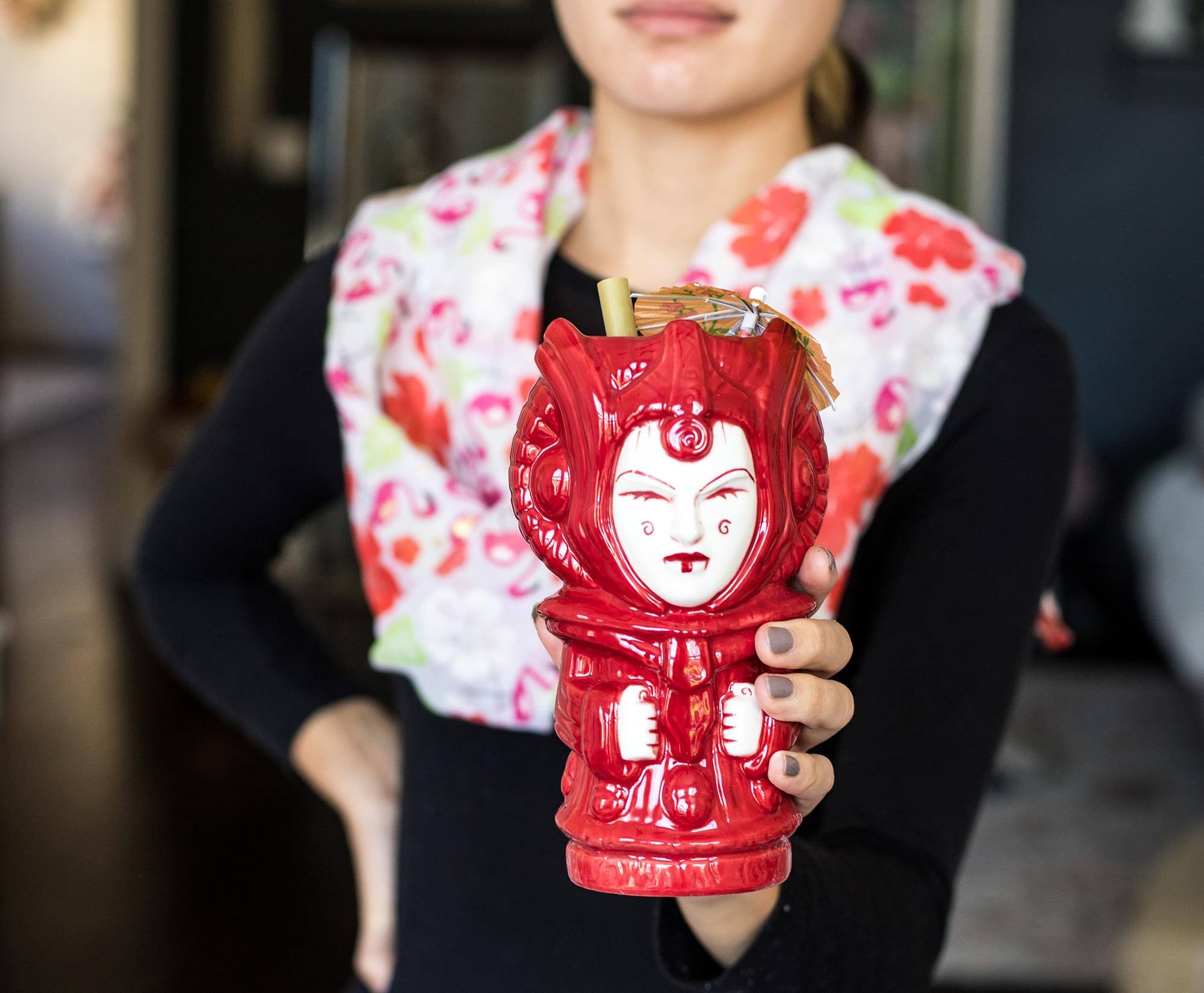 Alt View 4. Star Wars - Geeki Tikis Star Wars Queen Amidala Ceramic Mug | Holds 18 Ounces - Red.