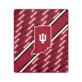 Pegasus - Indiana Hoosiers 60" x 70" Diagonal Lined Wordmark Ultra Soft Blanket - Multicolor