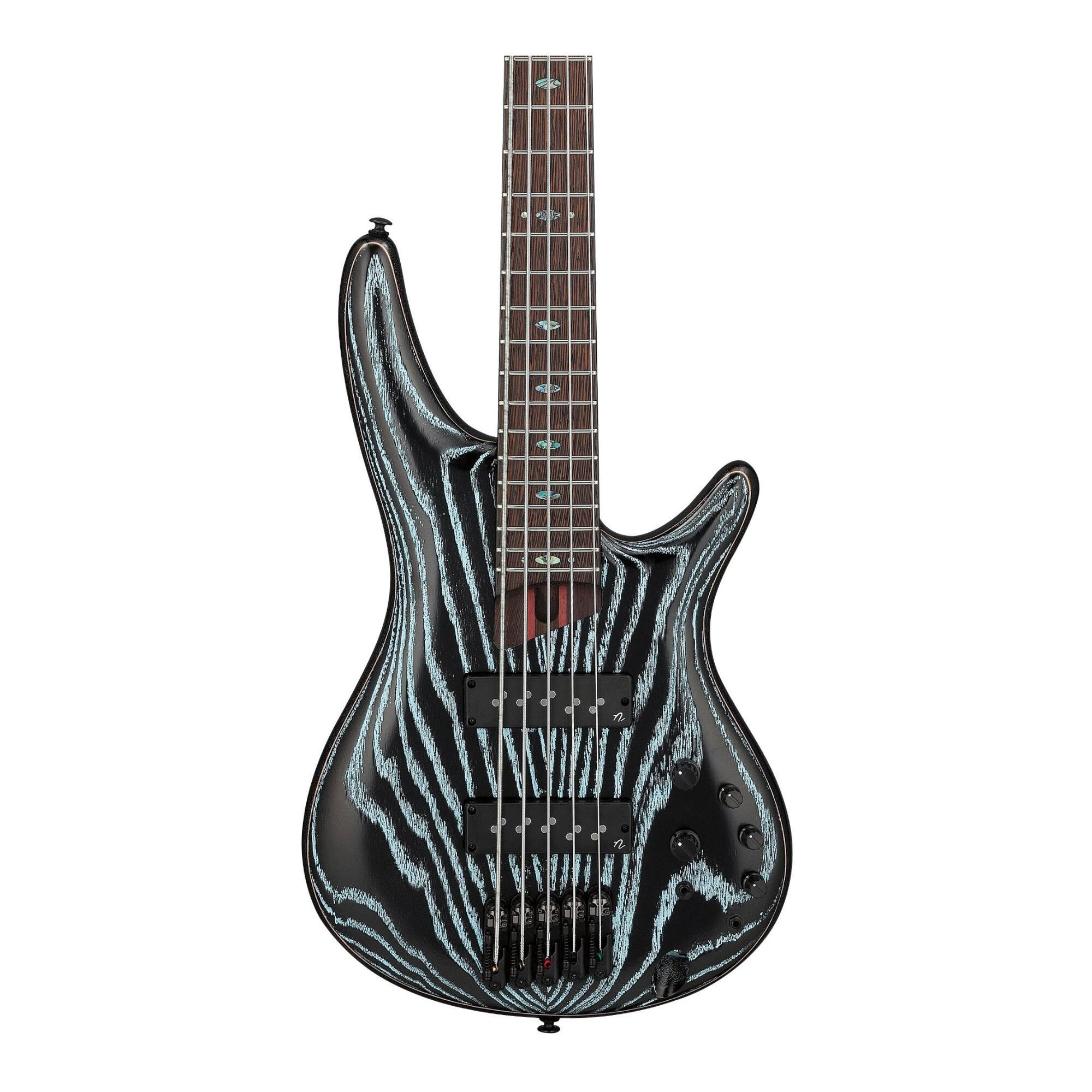 Back. Ibanez - Ibanez SR1325SBAVL SR Premium 5str Electric Bass w/Bag - Aqua Wave Low Gloss.