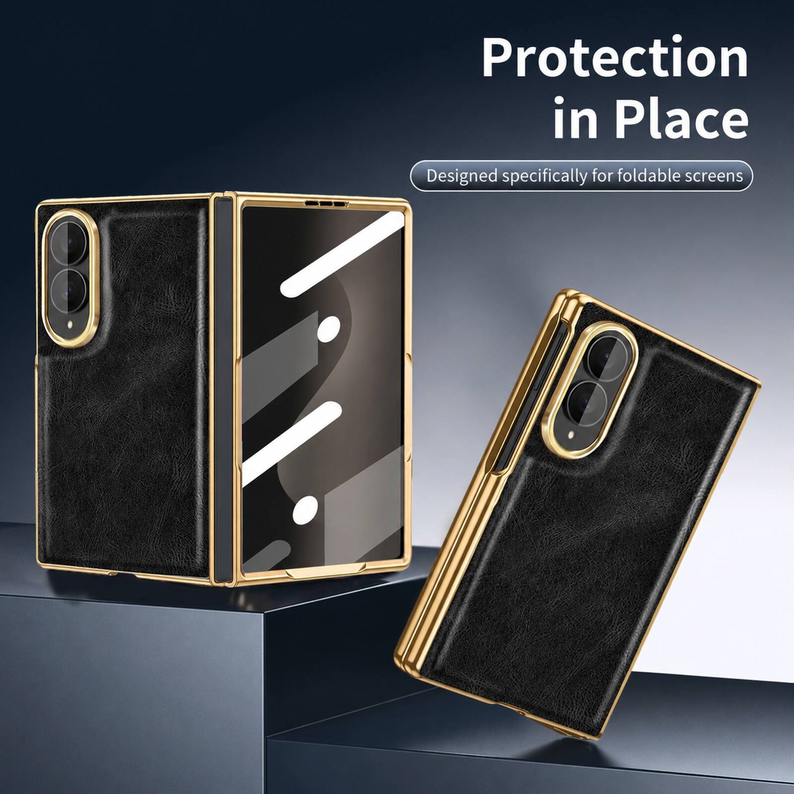 Protection in Place  
Designed specifically for foldable screens