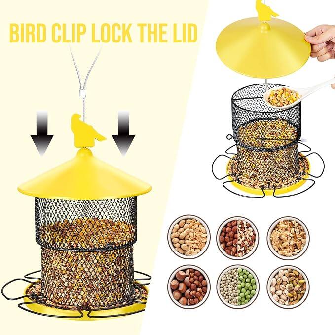 BIRD CLIP LOCK THE LID