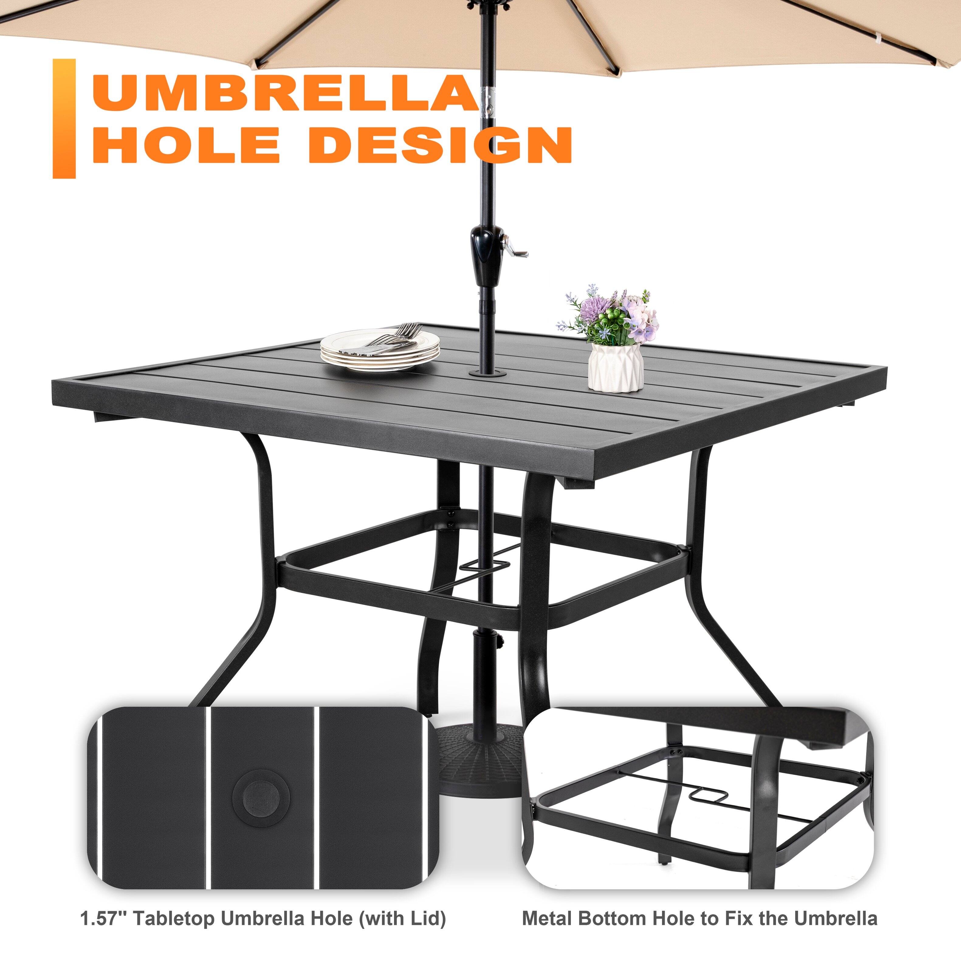UMBRELLA HOLE DESIGN

1.57" Tabletop Umbrella Hole (with Lid)

Metal Bottom Hole to Fix the Umbrella