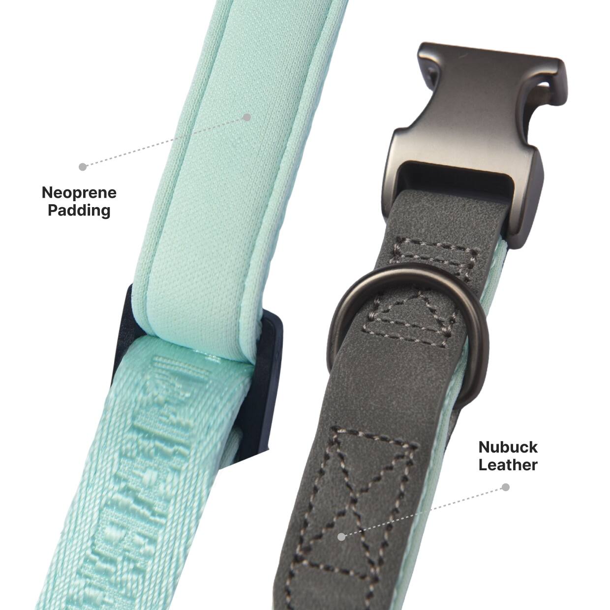 Neoprene Padding  
Nubuck Leather