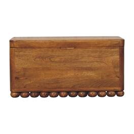 Artisan Furniture - Solid Wood Bola Storage Trunk Bench - Brown