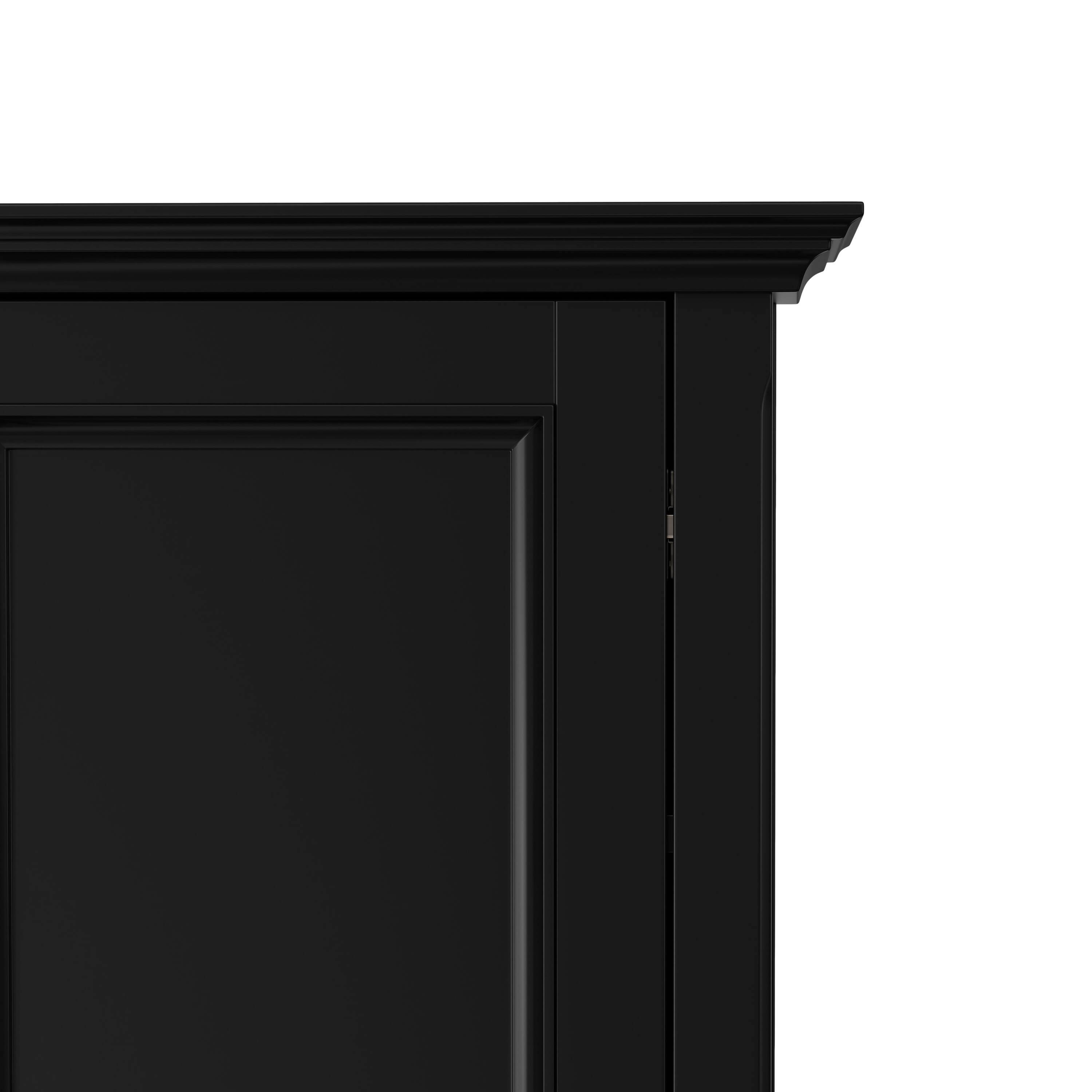 Alt View 7. Simpli Home - Simpli Home Amherst 4 Drawer Storage Cabinet - Black.