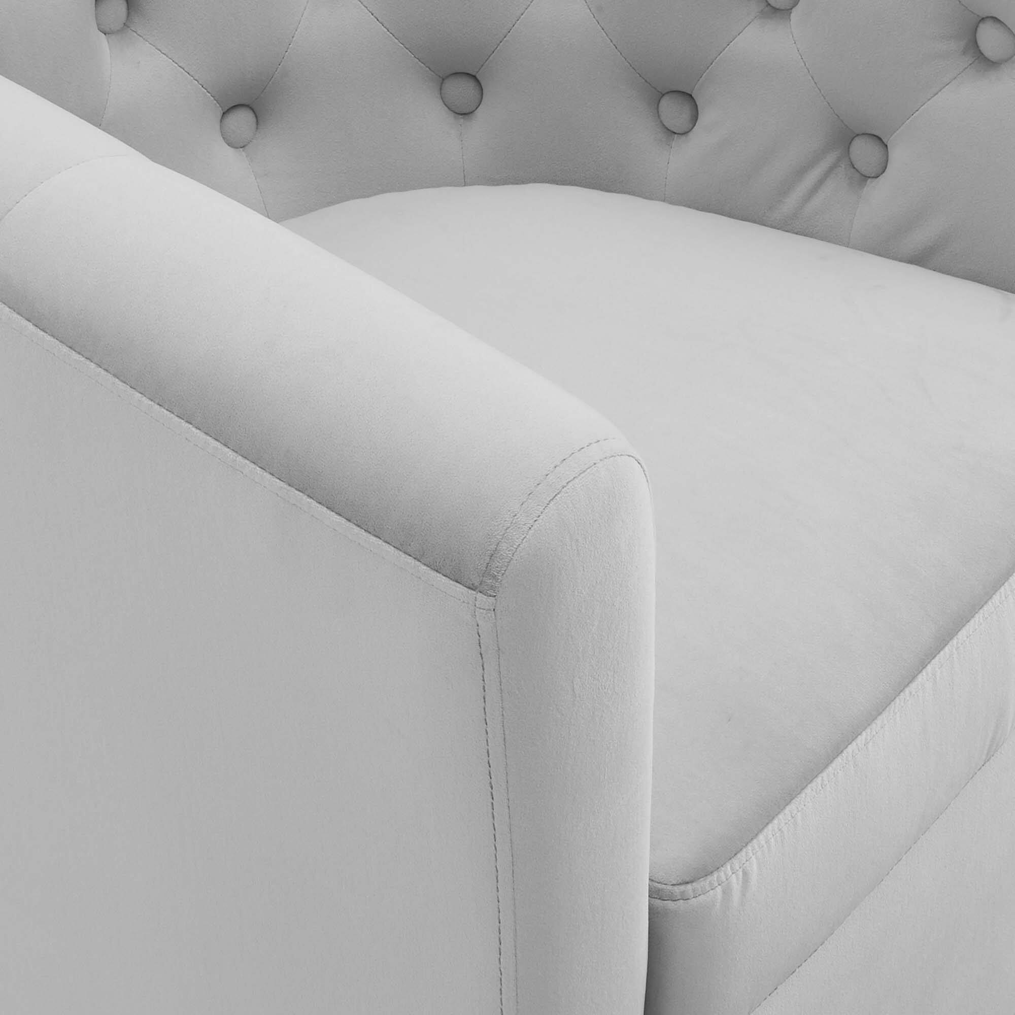 Alt View 1. Modway - Prospect Tufted Performance Velvet Swivel Armchair by Modway - Gray.