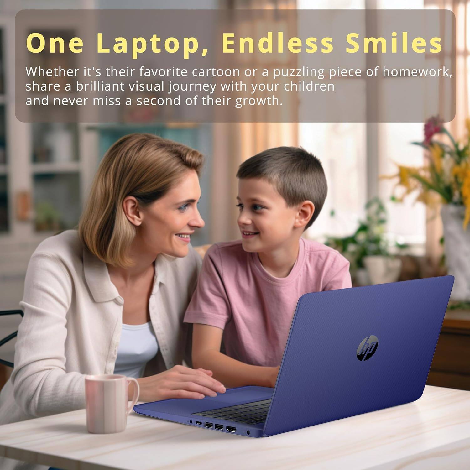 One Laptop, Endless Smiles

Whether it's their favorite cartoon or a puzzling piece of homework, share a brilliant visual journey with your children and never miss a second of their growth.